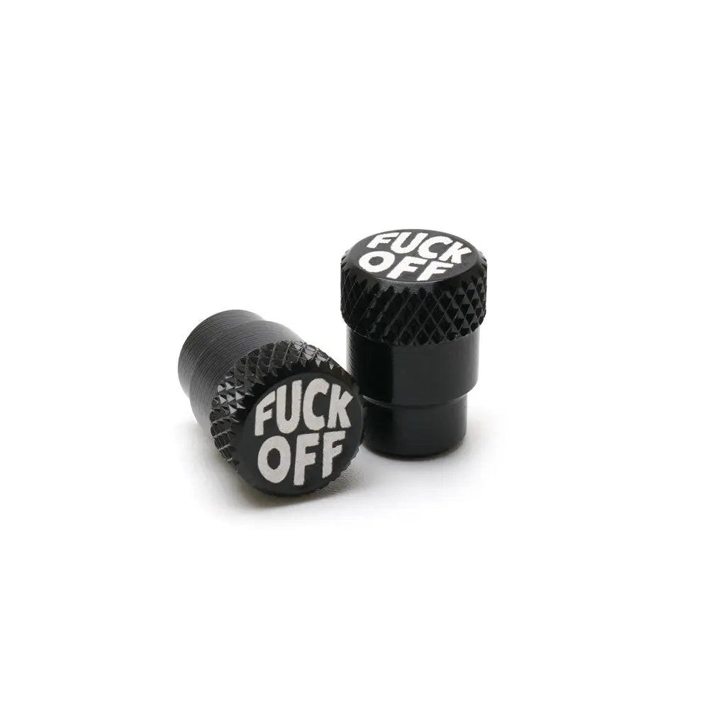 San Diego Customs Valve Stem Cap "Fu", Black Valve Stem Caps San Diego Customs