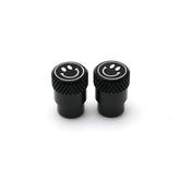 San Diego Customs Valve Stem Cap "Happy", Black Valve Stem Caps San Diego Customs