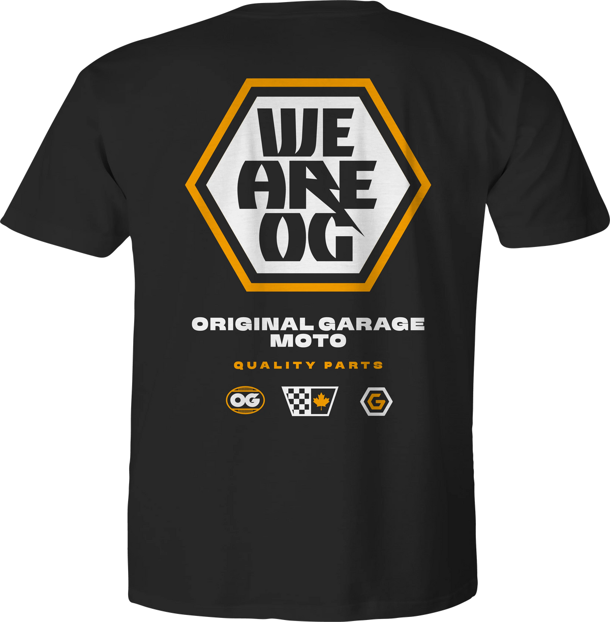 OG "WE ARE OG" T-Shirt, Black T-Shirt Original Garage Moto