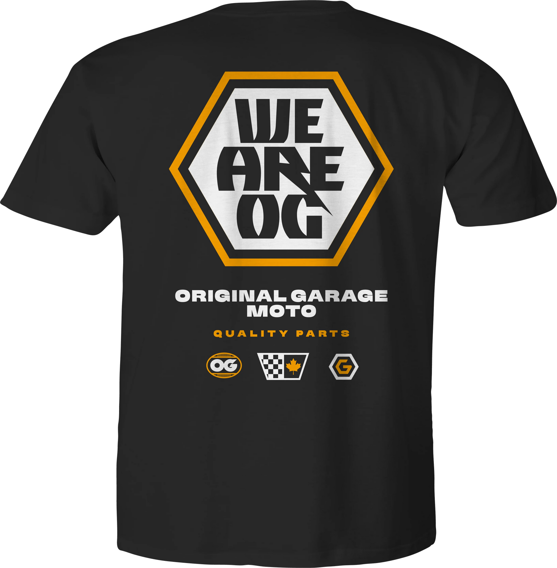 OG "WE ARE OG" T-Shirt, Black T-Shirt Original Garage Moto