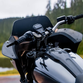 9" Workman Kickback Risers, Black Anodized Risers Kraus Motor Co.