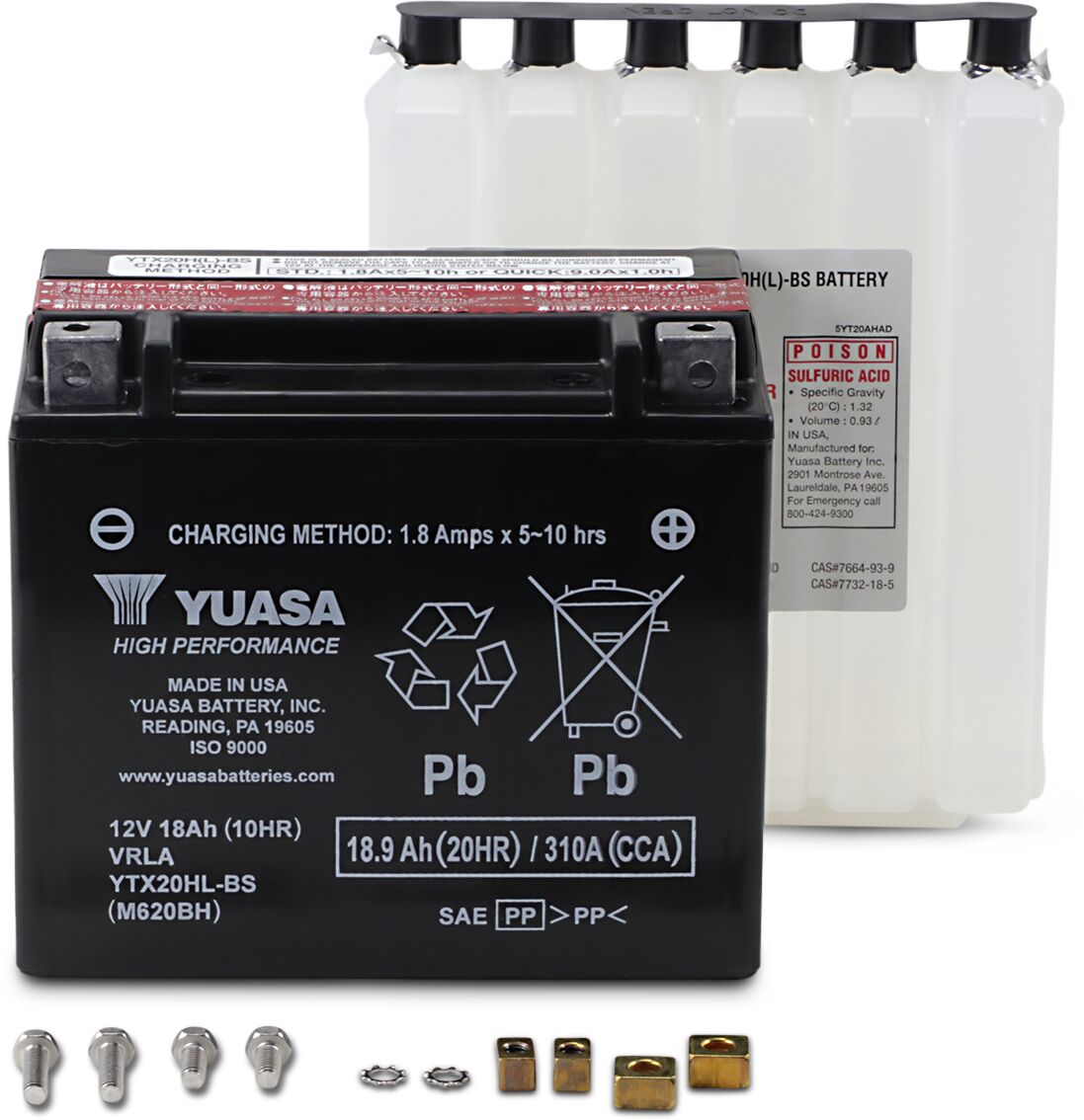 Yuasa Battery Yuasa Mf Ytx20 Hl Bs BATTERY GROUP Yuasa