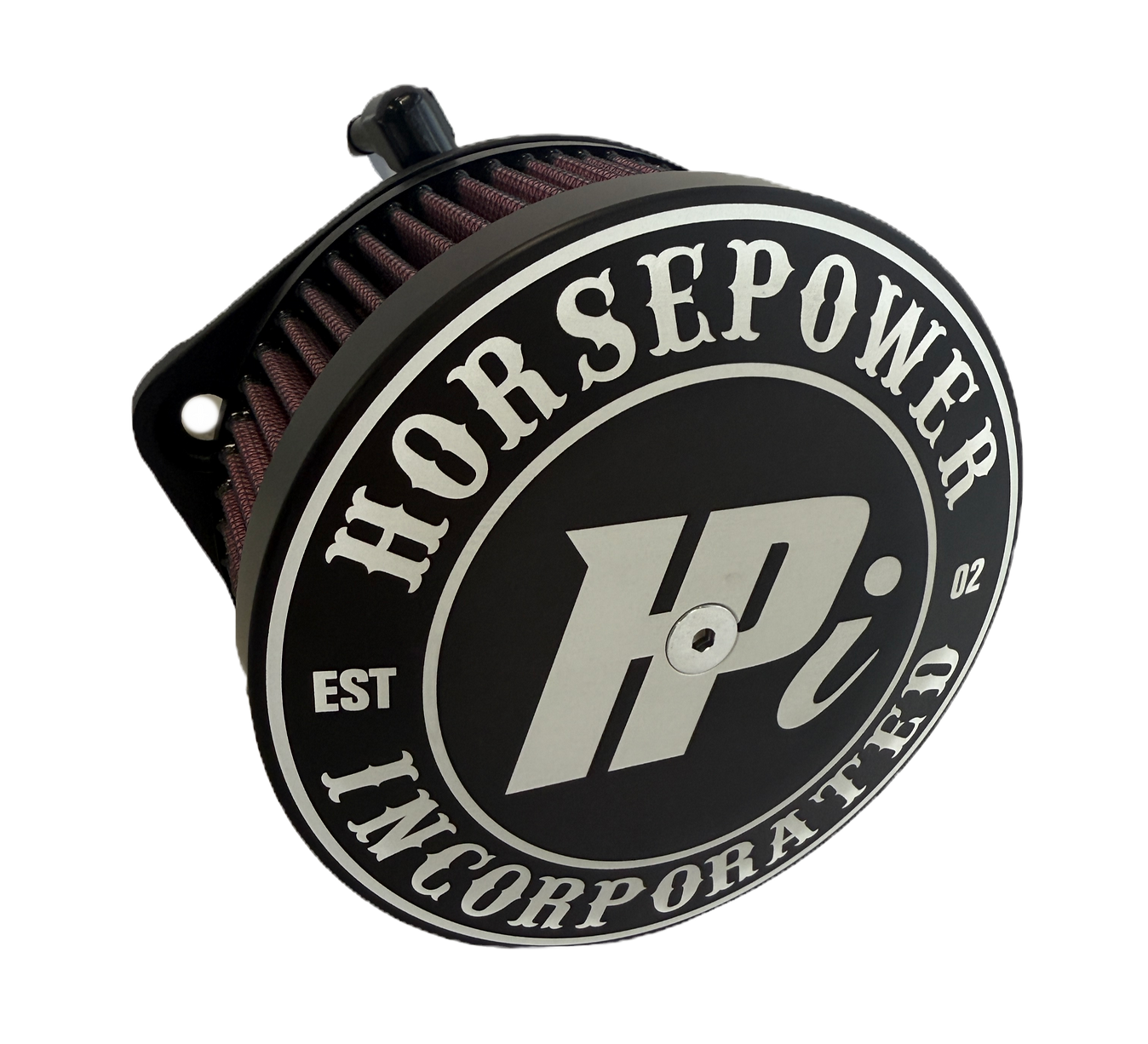 HPI V2 Air Cleaner, HPI Center Logo - 17-23 Milwaukee 8 Air Cleaner Horsepower Inc.