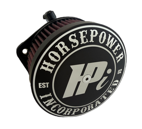 HPI V2 Air Cleaner, HPI Center Logo - 17-23 Milwaukee 8 Air Cleaner Horsepower Inc.
