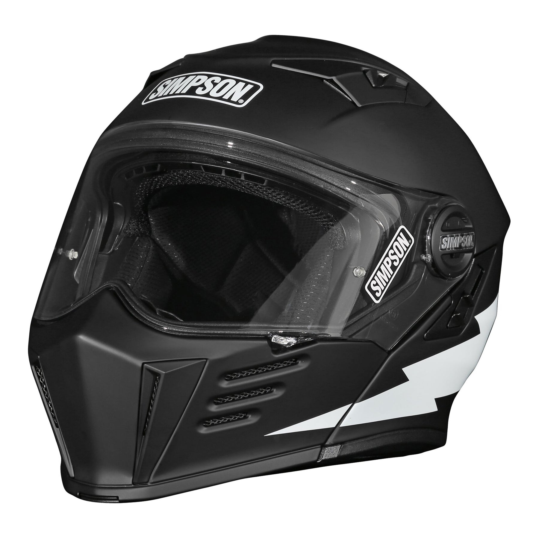 Simpson Helmets Darksome (Mod Bandit) Helmet, Hellfire Modular Helmet Simpson Helmets