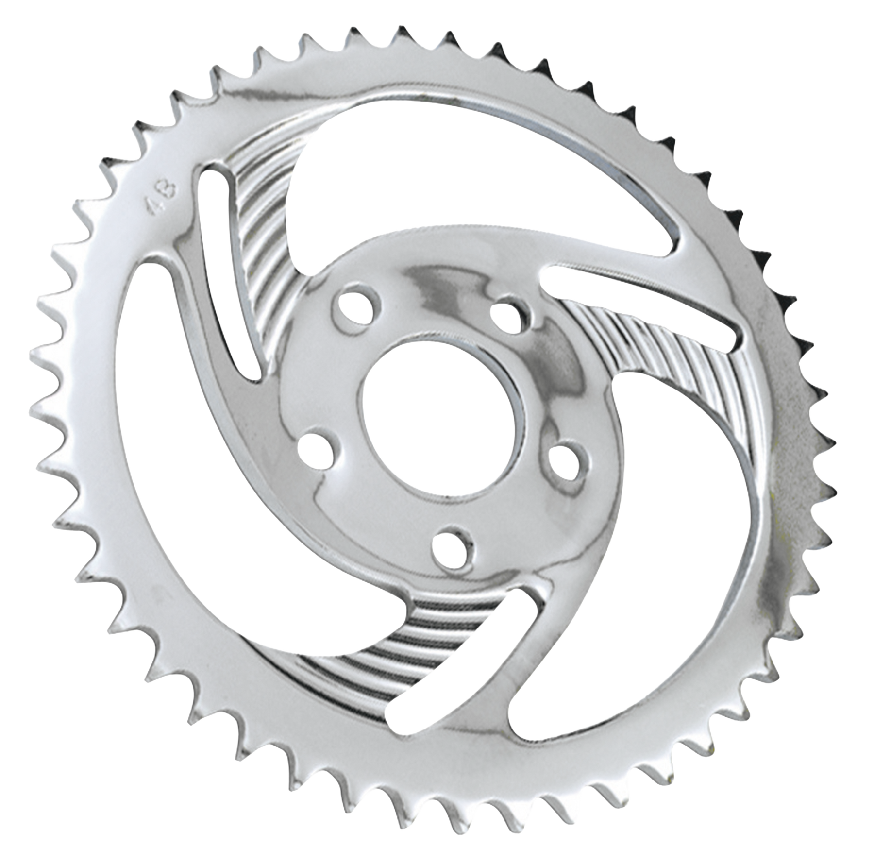 Gzp Chrome Swirled Sprocket 48 T Fxr 82 8 Rear Wheel Sprocket Zodiac