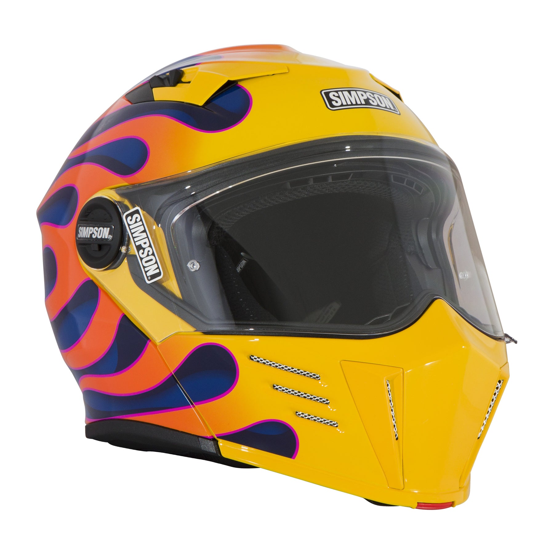 Simpson Helmets Darksome (Mod Bandit) Helmet, Wildfire
