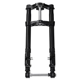+2" KR8 Inverted Front End Kit, Black Components & Black Forks - 08-13 Touring (1" Stem) Inverted Front End Kraus Motor Co.