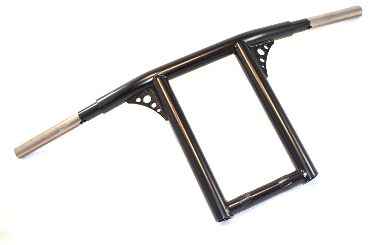 Bung King Adjustable Gusseted T-Bar Handlebar - Earlier Dyna Street Bob, Select Sportster & Road King, 2013 & Earlier Road Glide T-Bar Handlebar Bung King