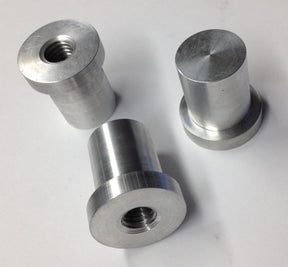 Bung King Weld-In Stepped Blind Tank Bung, 6061-T6 Aluminum Petcock Adapter & Tank Bung Bung King