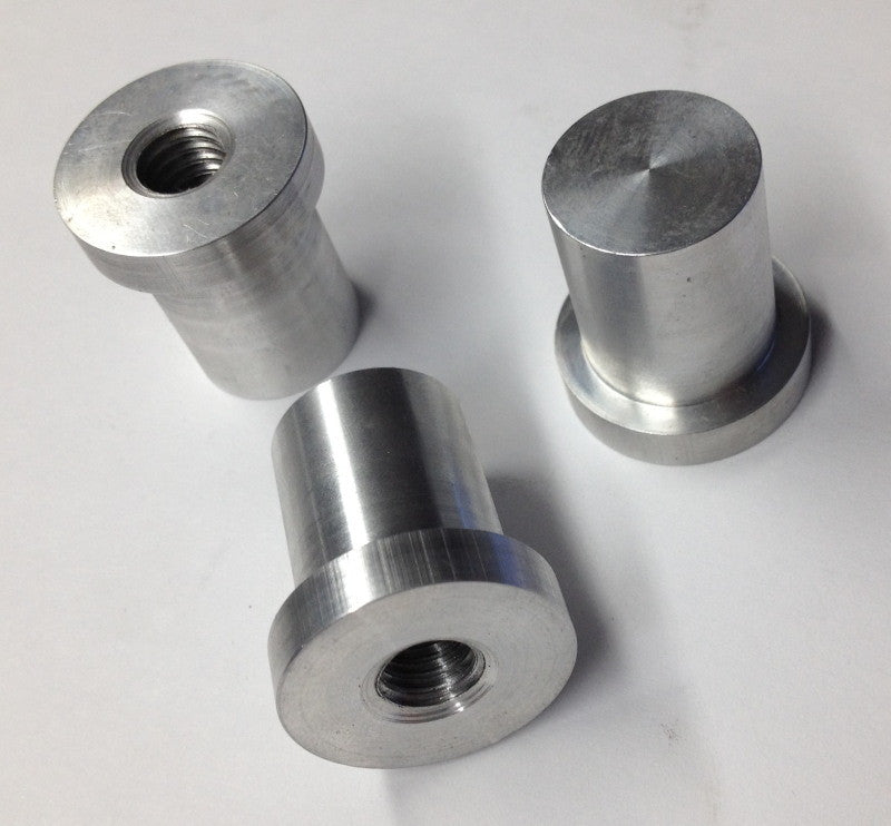 Bung King Weld-In Stepped Blind Tank Bung, 6061-T6 Aluminum Petcock Adapter & Tank Bung Bung King