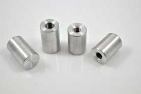 Bung King Weld-In Blind Threaded Tank Bung, 6061-T6 Aluminum Petcock Adapter & Tank Bung Bung King