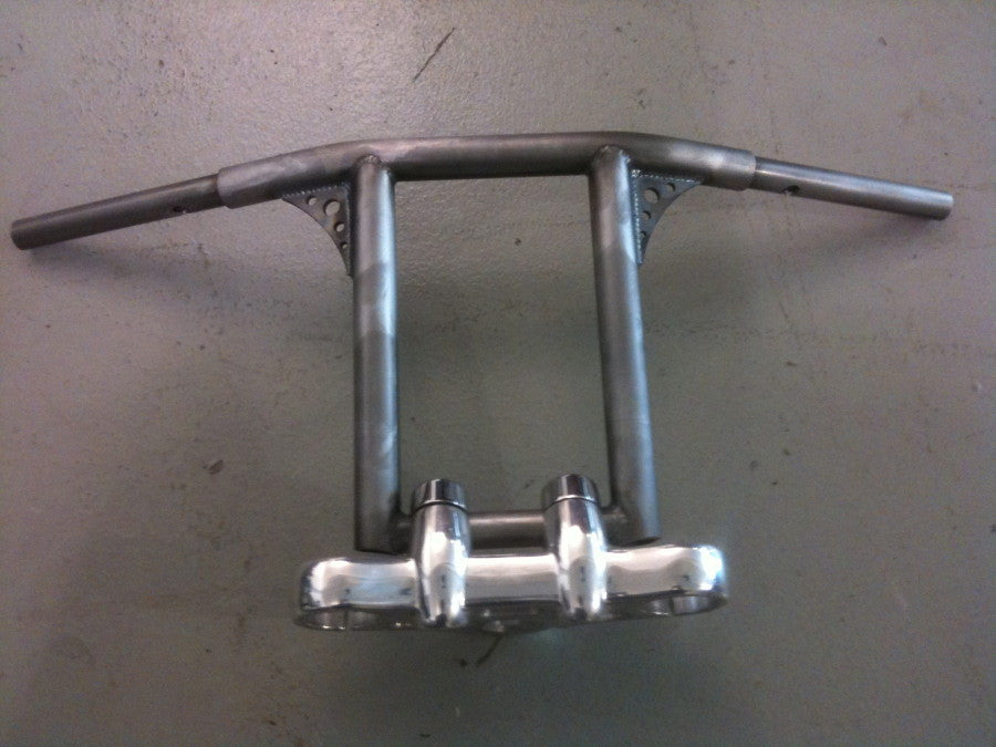 Bung King Adjustable Gusseted T-Bar Handlebar - Earlier Dyna Street Bob, Select Sportster & Road King, 2013 & Earlier Road Glide T-Bar Handlebar Bung King