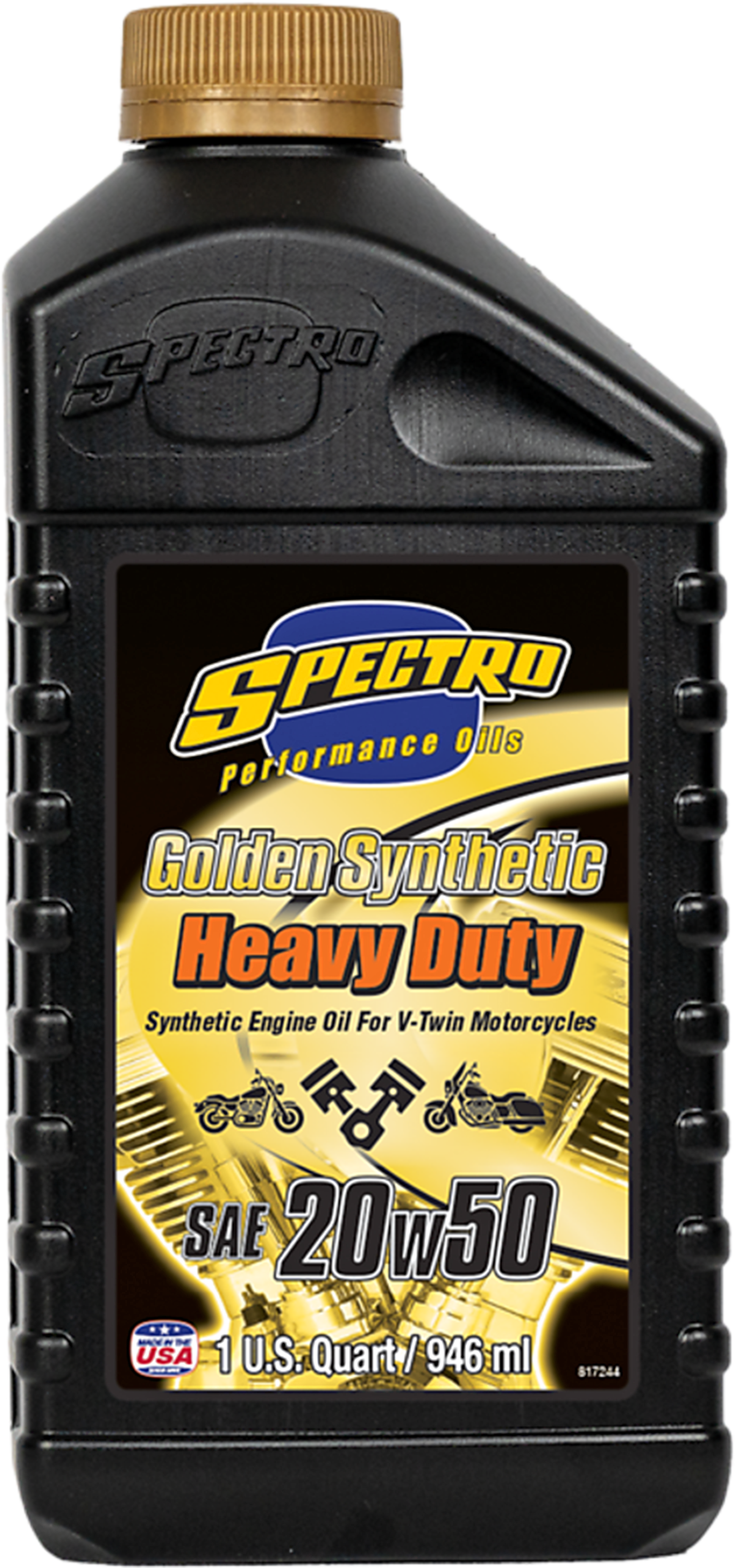 .946 Ltr Spectro Hd Golden Synt. 20 W50 4-Stroke Engine Oil Spectro Oils Of America Default Title