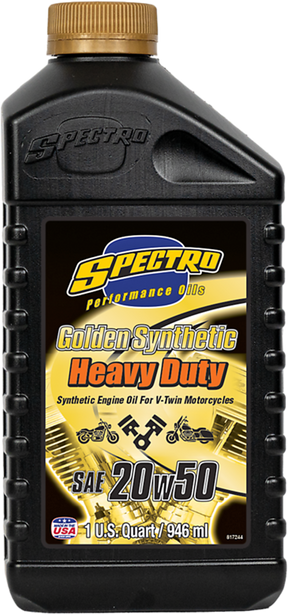 .946 Ltr Spectro Hd Golden Synt. 20 W50 4-Stroke Engine Oil Spectro Oils Of America Default Title