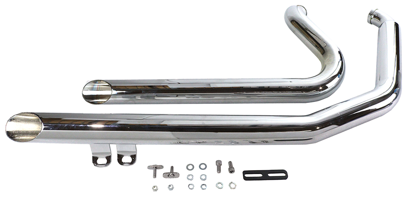 Drag Pipes Chrome Slash Fxst86 99 Drag Pipe V Twin Mfg Default Title