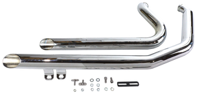 Drag Pipes Chrome Slash Fxst86 99 Drag Pipe V Twin Mfg Default Title