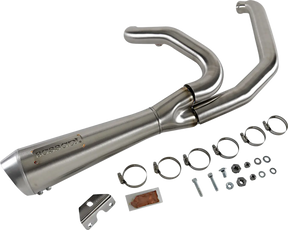 Road Rage 2:1 Short Exhaust System, Stainless - Touring Full Exhaust System Bassani Xhaust