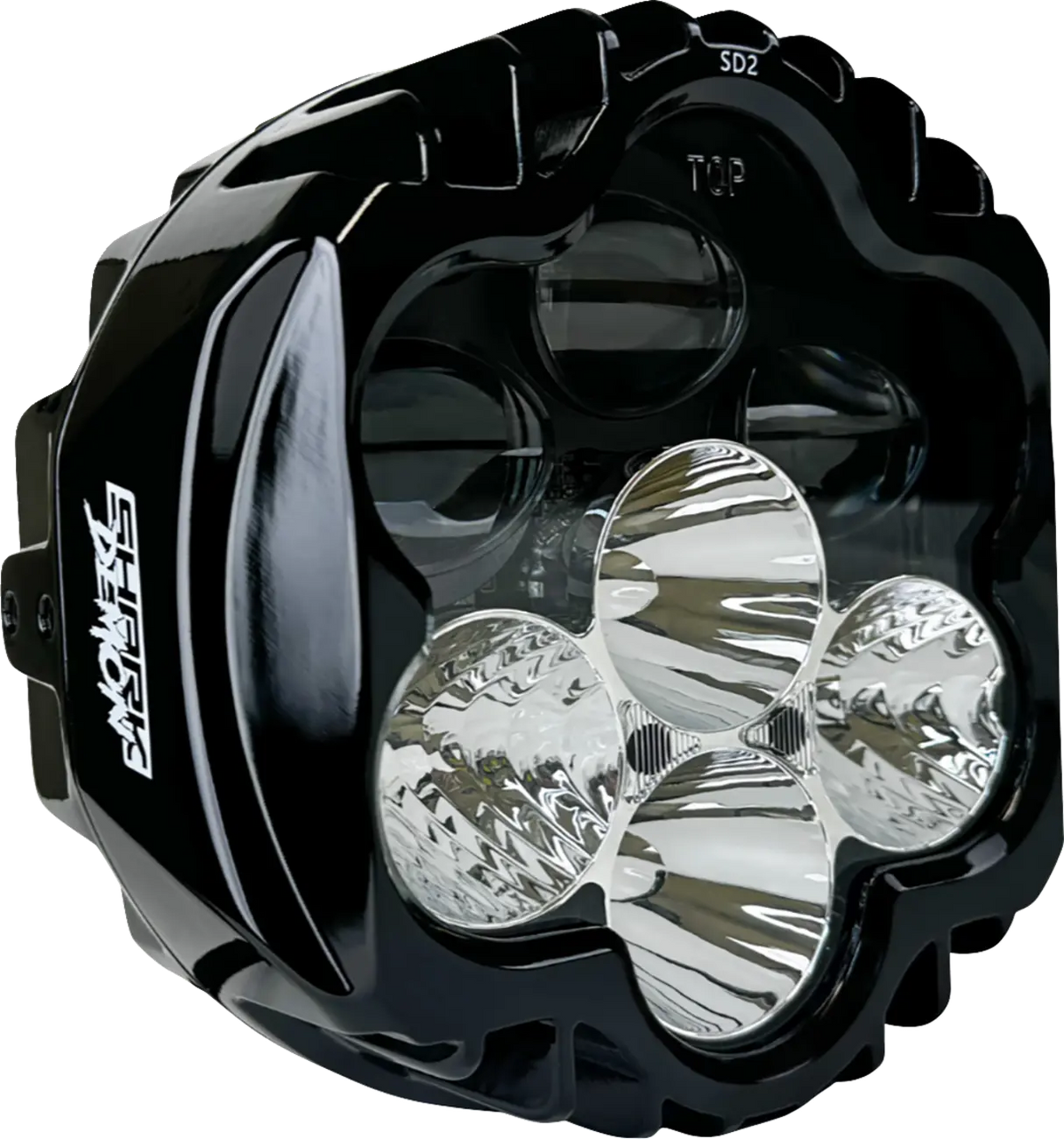 Custom Dynamics Shark Demon® Performance LED Pedestal Mount Headlight Headlight Custom Dynamics