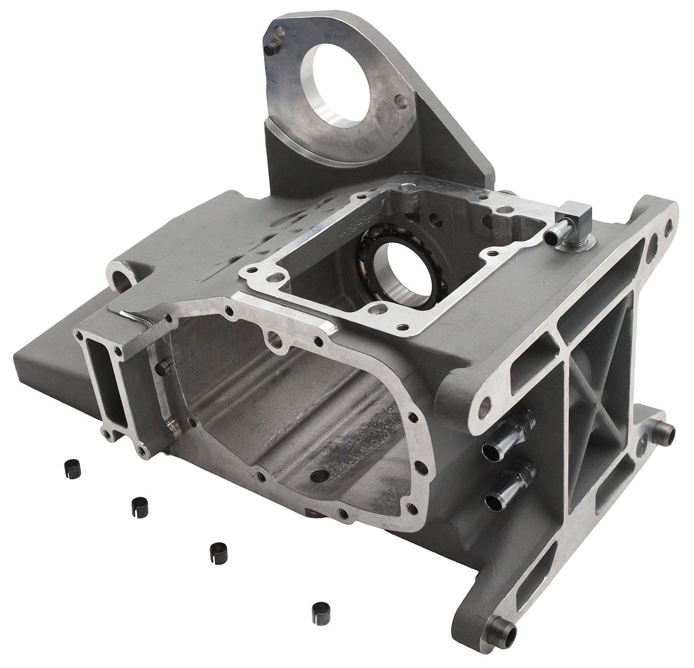 6 Speed Trans. Case Silver Flh/T01 06 Transmission Case & Trap Door V Twin Mfg Default Title