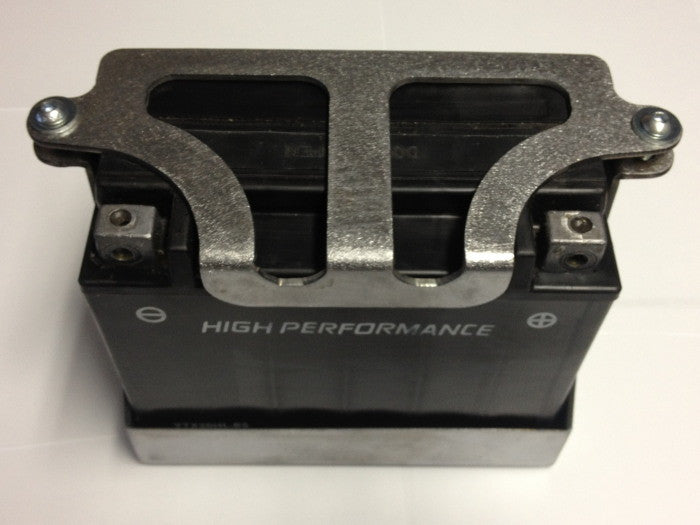 Bung King Universal Bolt-In Battery Box for YTX20 & YTX20L Batteries, Raw Mild Steel Battery Tray & Box Bung King