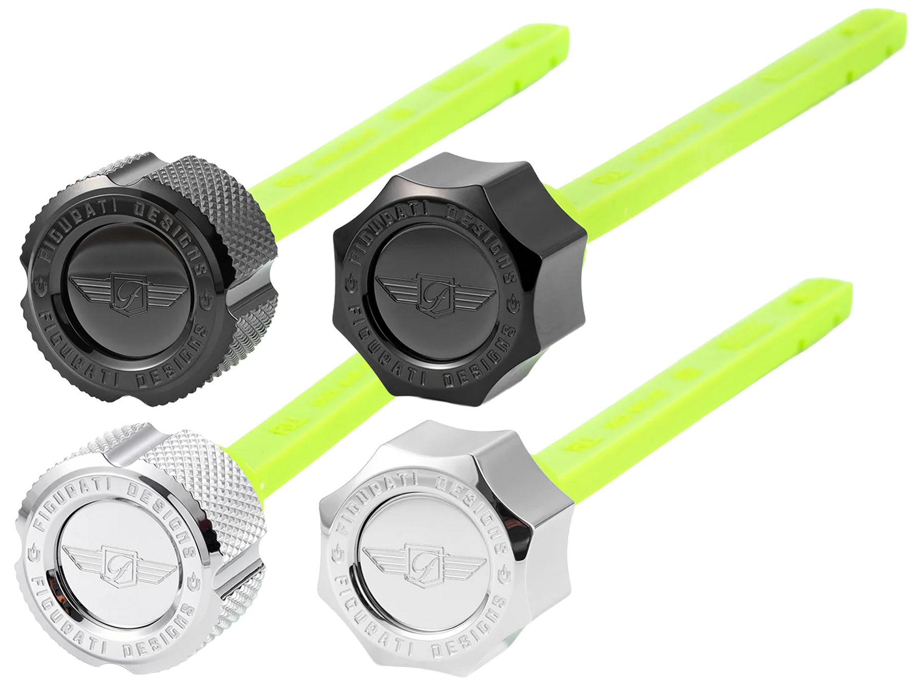 Dipstick S/S Knurled Black Chief14 18 Oil Dipstick Figurati Designs