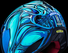 Domain Nouveau, Blue Full Face Helmet Icon