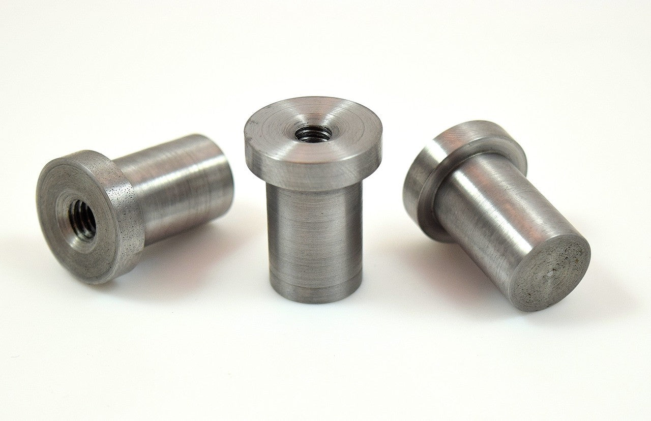 Bung King Weld-In Stepped Blind Tank Bung, 1018 Mild Steel Petcock Adapter & Tank Bung Bung King