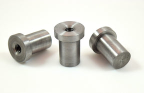 Bung King Weld-In Stepped Blind Tank Bung, 1018 Mild Steel Petcock Adapter & Tank Bung Bung King