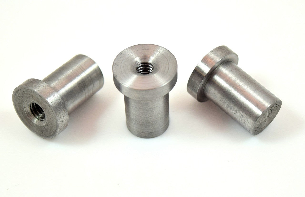 Bung King Weld-In Stepped Blind Tank Bung, 1018 Mild Steel Petcock Adapter & Tank Bung Bung King