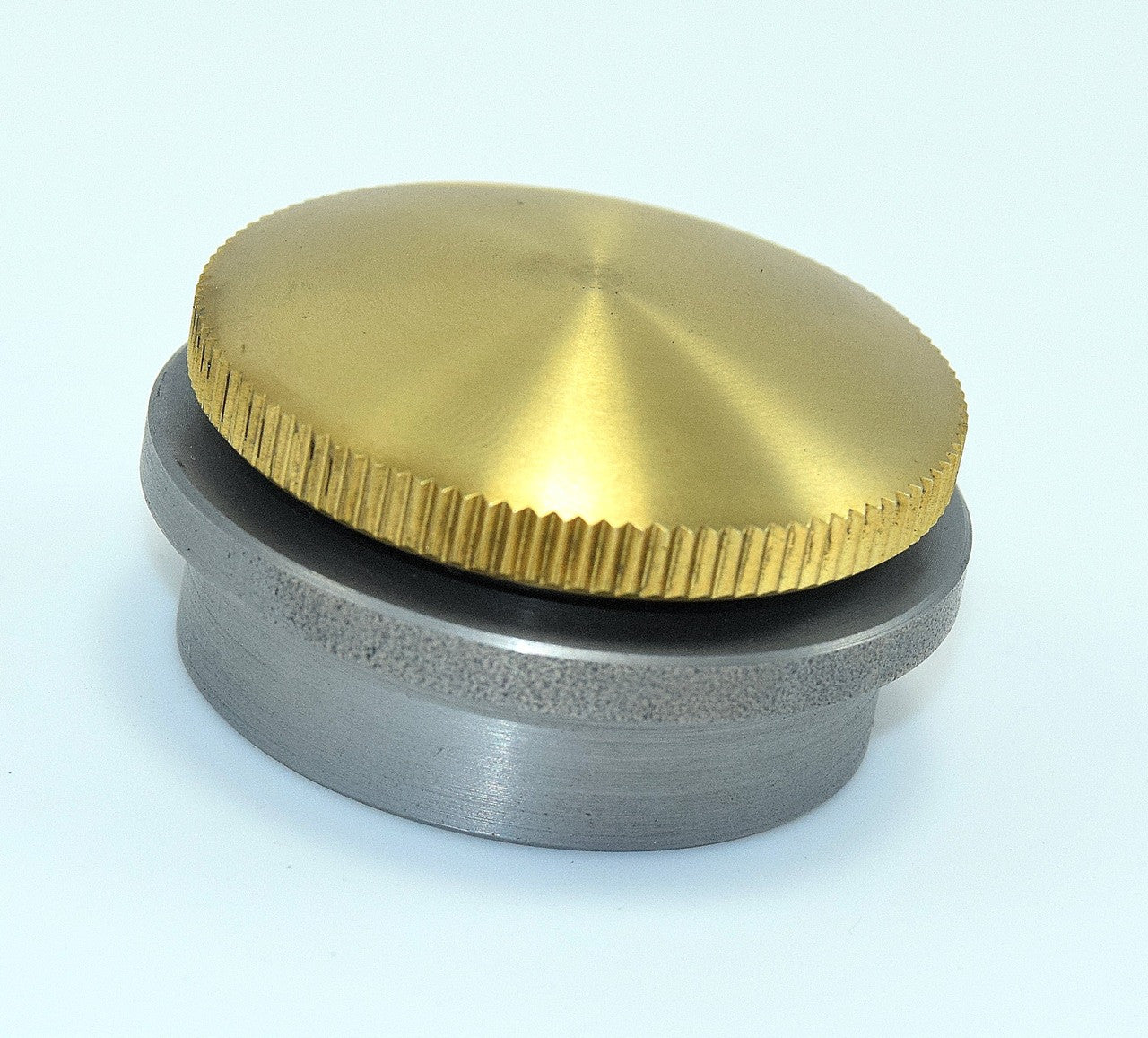 Bung King Brass Filler Cap and Weld-In Bung, Non-Vented, 1.250"-12 Thread Oil Tank Plug & Cap Bung King