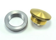 Bung King Vented Filler Cap and Weld-In Bung Kit 1.25"-12, Brass Cap Gas Cap Bung King
