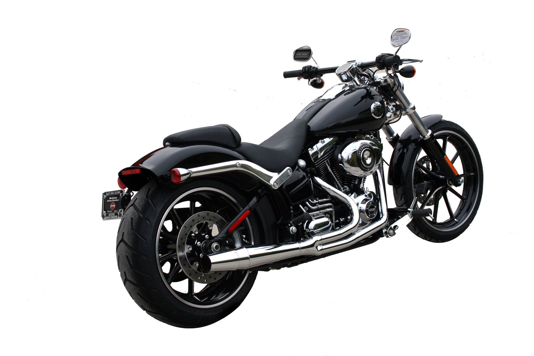 Thunderheader 1067 2-1 Exhaust, Chrome - 2012-2017 Softail 2-1 Full Exhaust System Thunderheader
