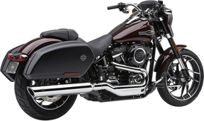 909 Twins Slip-On - 18+ Softail Sport Glide Slip-On Exhaust Cobra Chrome