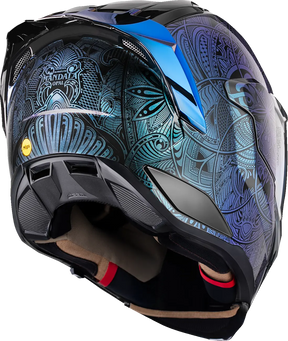 Ultraflite Opal Mandala, Blue Full Face Helmet Icon