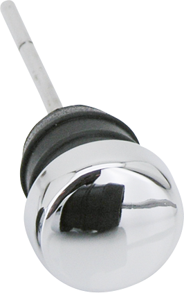 Gzp Chrome Oil Tank Plug W/ 4 5/8" Dipst Dipstick Zodiac Default Title