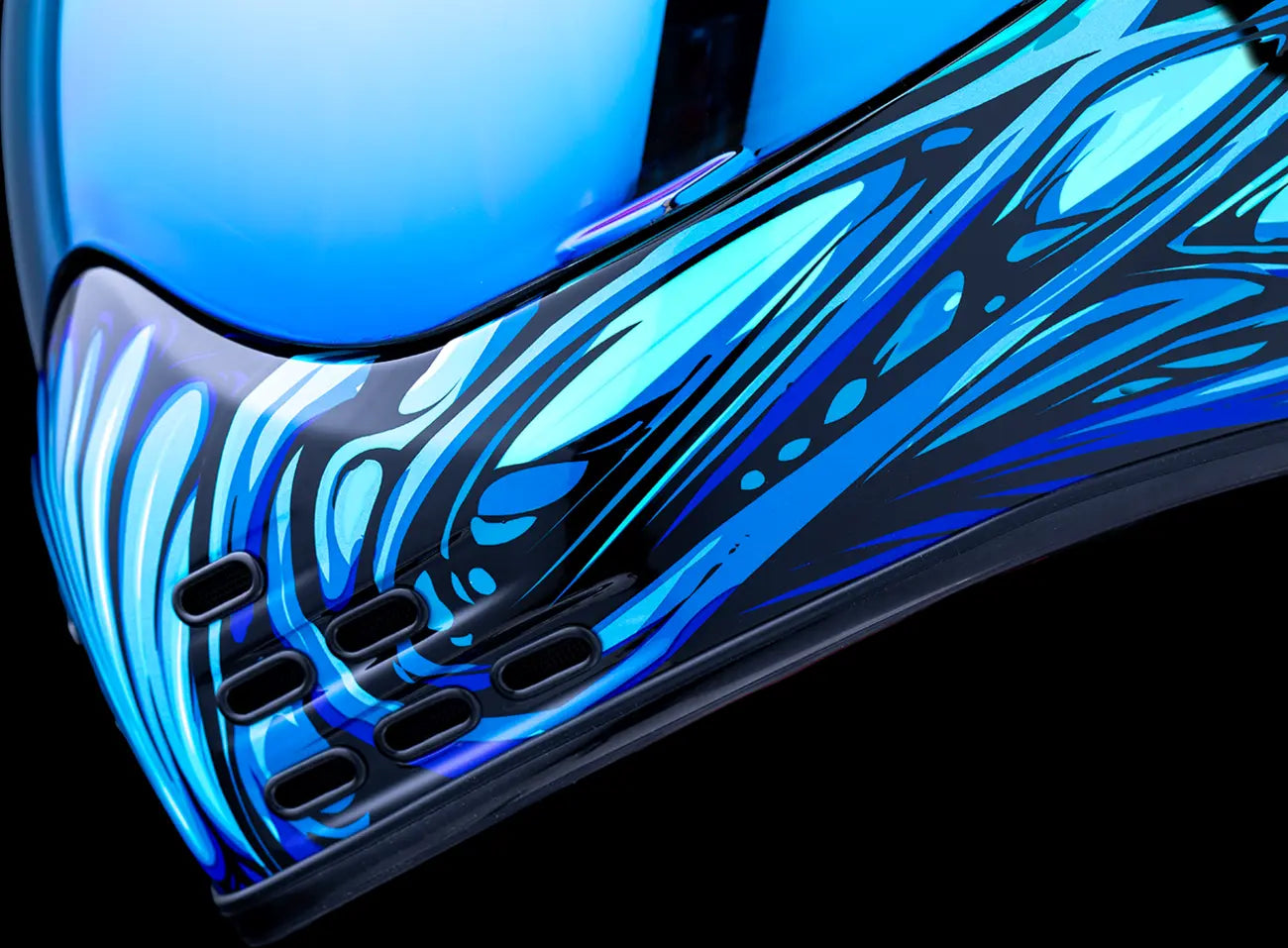 Domain Nouveau, Blue Full Face Helmet Icon