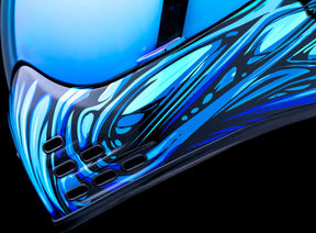 Domain Nouveau, Blue Full Face Helmet Icon