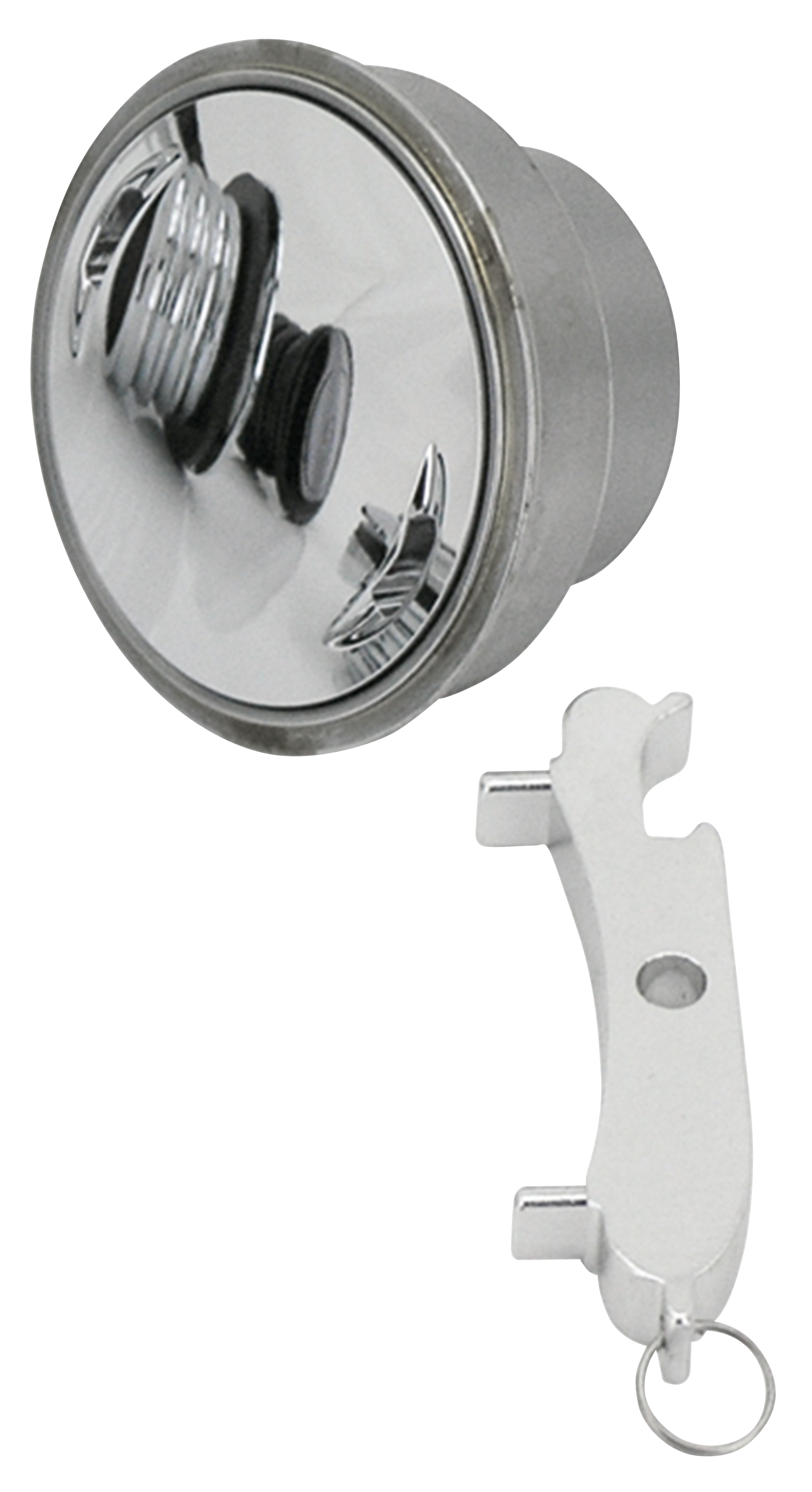 Gzp Chr Screw In Flush Mnt Gas Cap W/Bun Gas Cap Zodiac Default Title