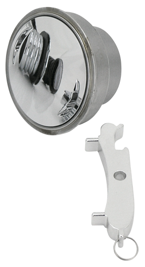 Gzp Chr Screw In Flush Mnt Gas Cap W/Bun Gas Cap Zodiac Default Title
