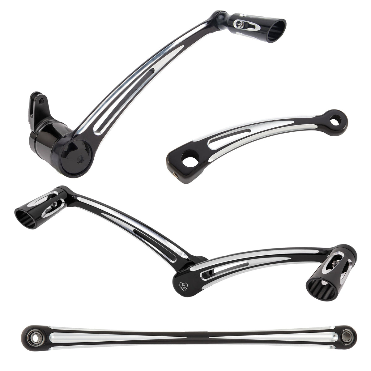 Deep Cut® Heel/Toe Foot Control Kit, Black - Touring Foot Control Kit Arlen Ness