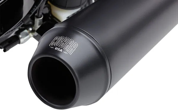 El Diablo 2:1 Exhaust System - 06+ Dyna Full Exhaust System Cobra Black 12-17 FXD (except FLD with floorboards)