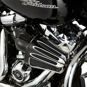 Deep Cut® Monster Sucker® Air Cleaner, Black - 17-23 Milwaukee 8 Air Cleaner Arlen Ness