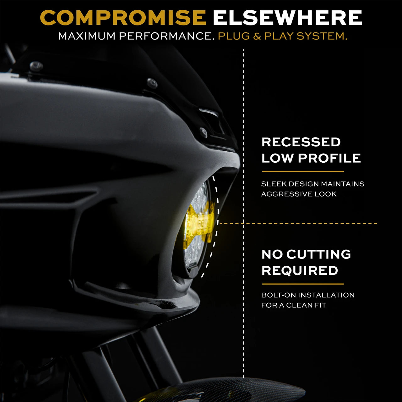 Kraus Motor Co. EOS Light Kit With Denali Lighting - 25+ Low Rider ST Headlight Kraus Motor Co.