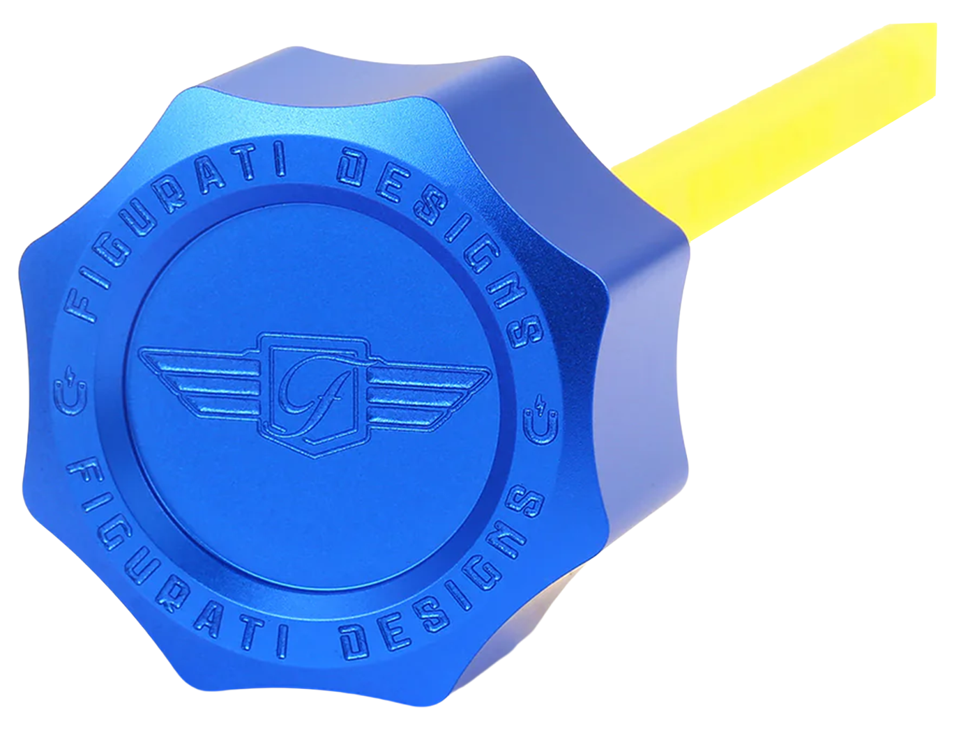 Dipstick Alu Curved Blue Tc07 17 Oil Dipstick Figurati Designs Default Title