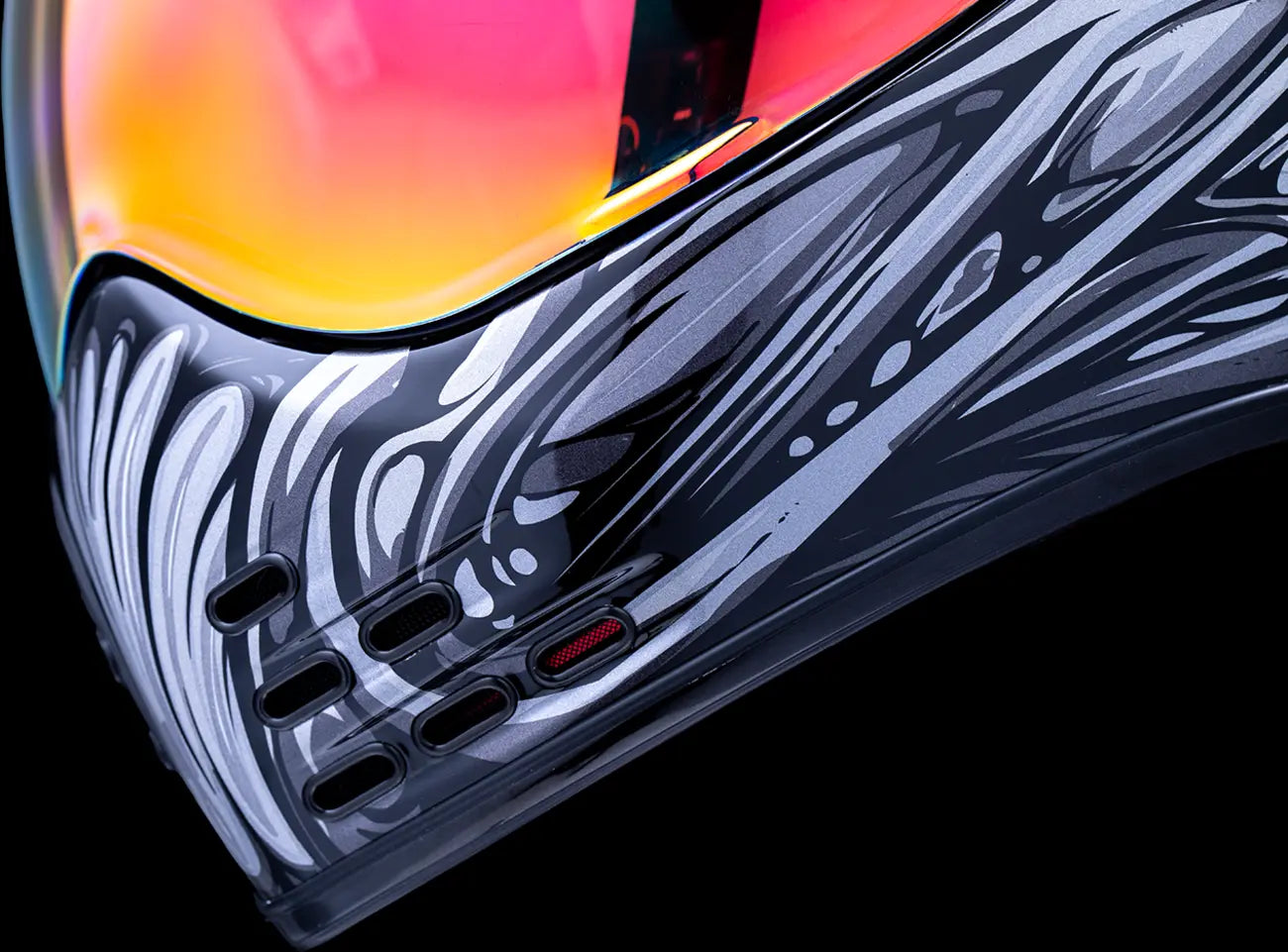 Domain Nouveau, Grey Full Face Helmet Icon