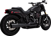 Pro Pipe 2:1 Exhaust System - 18+ Softail Full Exhaust System Vance & Hines Black