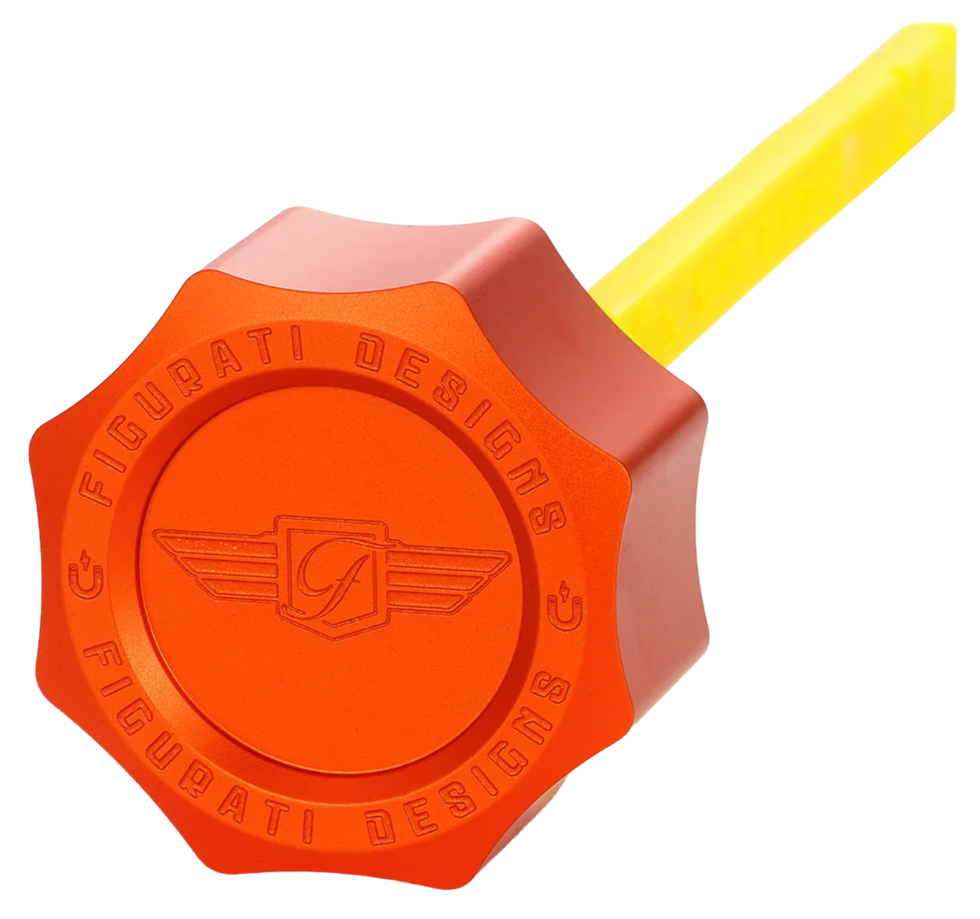Dipstick Alu Curved Orange Flh/T17 Up Oil Dipstick Figurati Designs Default Title