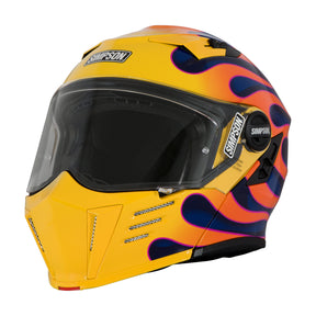 Simpson Helmets Darksome (Mod Bandit) Helmet, Wildfire
