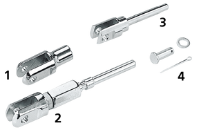 Gzp Brake Rod Clevis Hd Front Chrome Brake Drums & Parts Zodiac